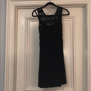 Black Dress with Floral Pattern at the top.